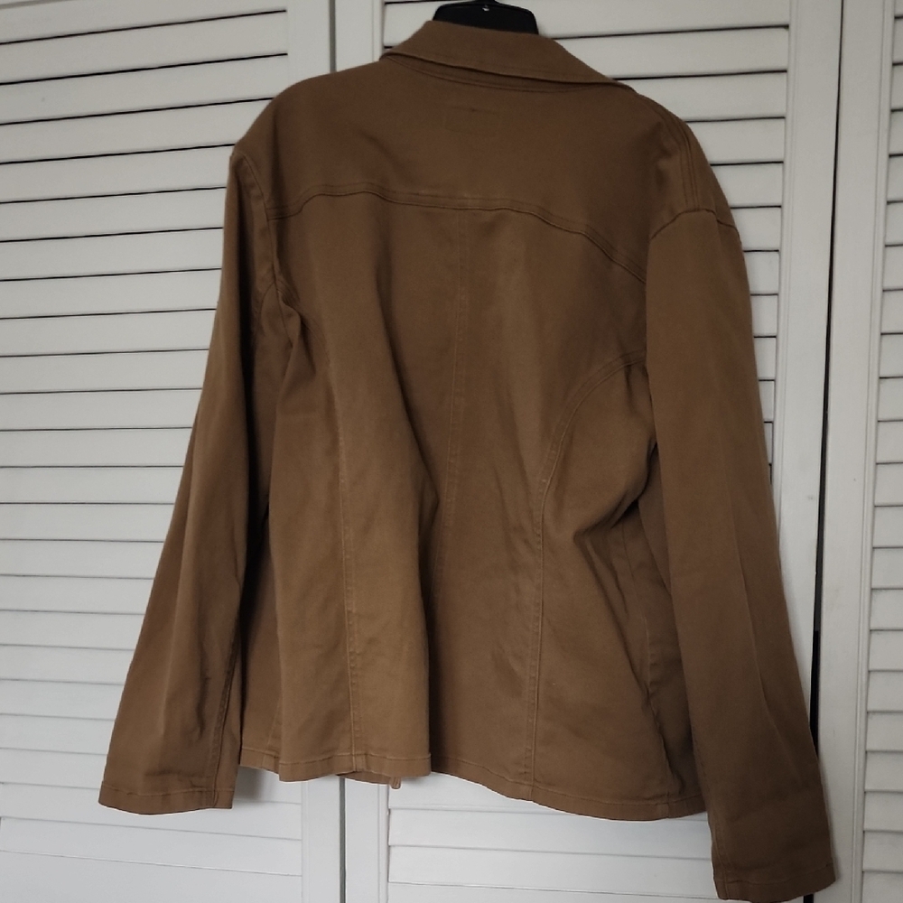 Women's Tan Jacket - Picture 3 of 3